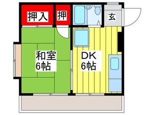 八千代ハイツの物件間取画像